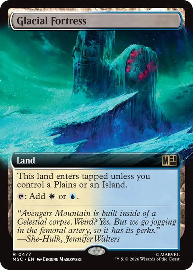 Image for Glacial Fortress (Extended Art) (477) (Commander: Marvel Super Heroes) - Magic: The Gathering