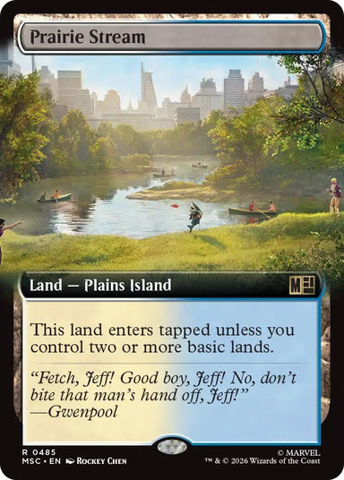 Image for Prairie Stream (Extended Art) (485) (Commander: Marvel Super Heroes) - Magic: The Gathering