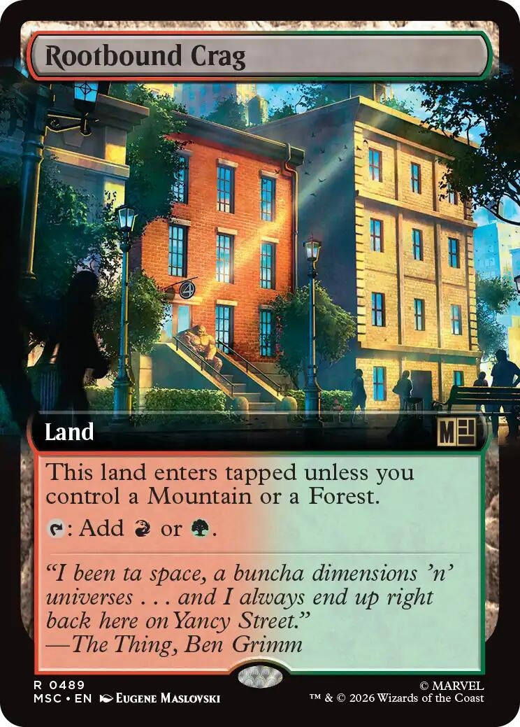 Image for Rootbound Crag (Extended Art) (489) (Commander: Marvel Super Heroes) - Magic: The Gathering