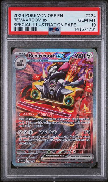 REVAVROOM ex SPECIAL ILLUSTRATION RARE - PSA 10