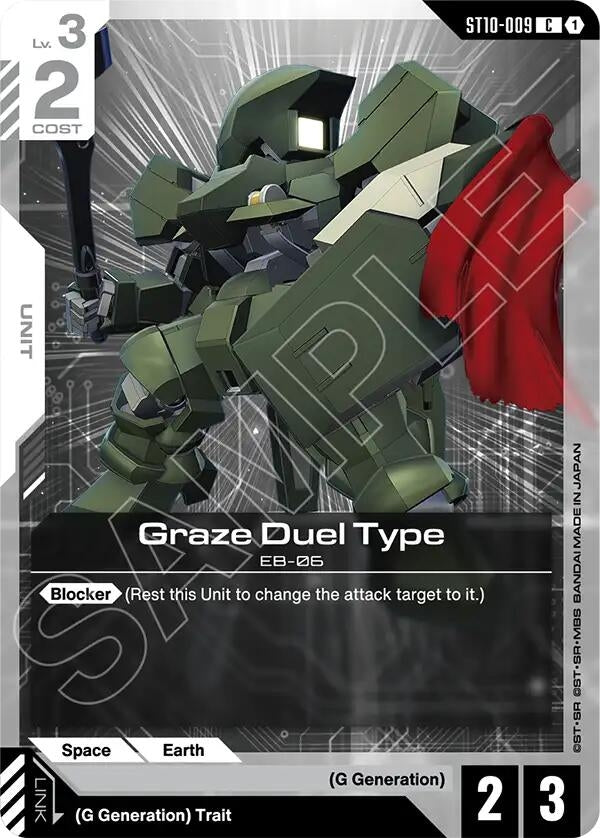Image for Graze Duel Type (ST10-009) (Starter Deck 10: Generation Pulse) (ST10) - Gundam Card Game
