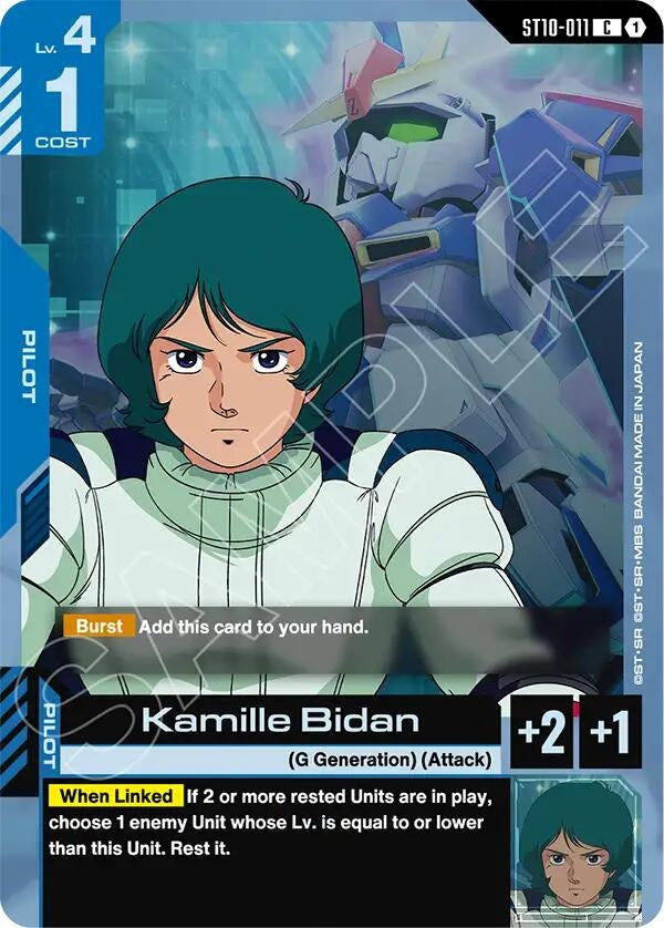 Image for Kamille Bidan (ST10-011) (Starter Deck 10: Generation Pulse) (ST10) - Gundam Card Game