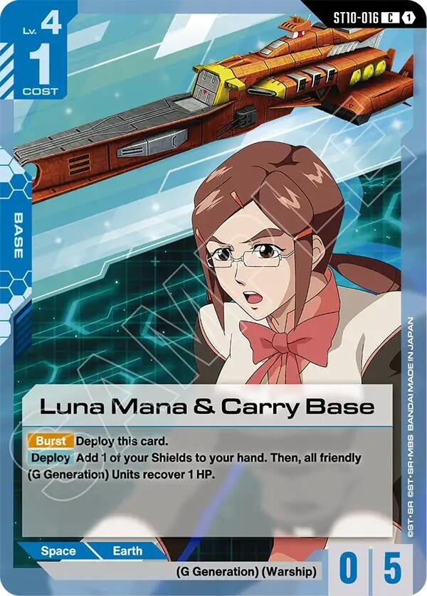 Image for Luna Mana & Carry Base (ST10-016) (Starter Deck 10: Generation Pulse) (ST10) - Gundam Card Game