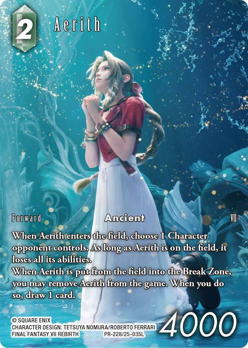 Image for Aerith (July 2026) (PR-228/25-035L) (FF: Promo Cards) (PR) - Final Fantasy TCG