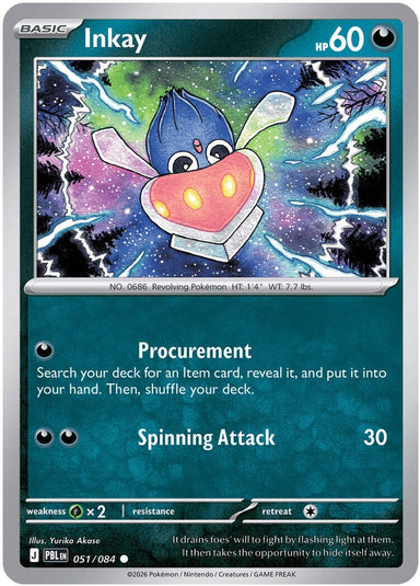 Image for Inkay (051/084) (ME05: Pitch Black) (ME05) - Pokemon