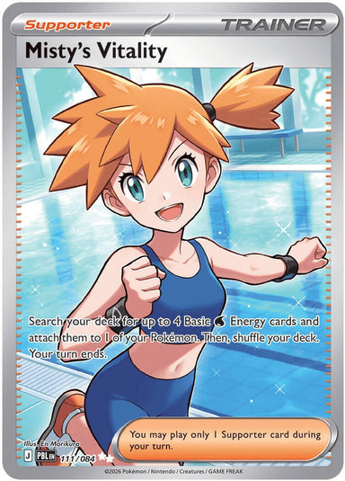 Image for Misty's Vitality (111/084) (ME05: Pitch Black) (ME05) - Pokemon