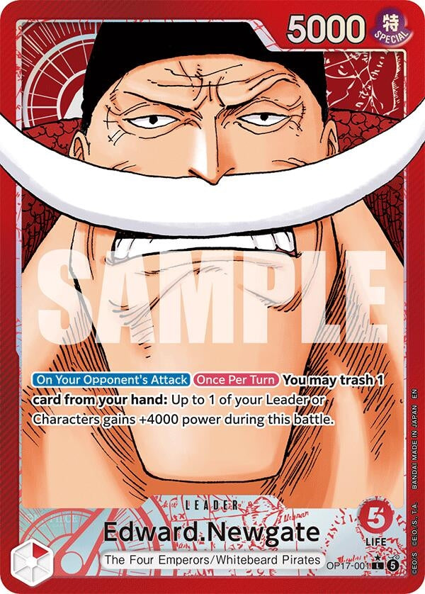 Image for Edward.Newgate (001) (Alternate Art) (OP17-001) (The World's Strongest Warriors) (OP17) - One Piece Card Game