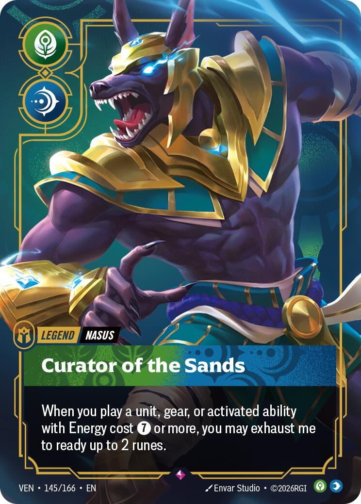 Image for Nasus, Curator of the Sands (145/166) (Vendetta) (VEN) - Riftbound: League of Legends Trading Card Game