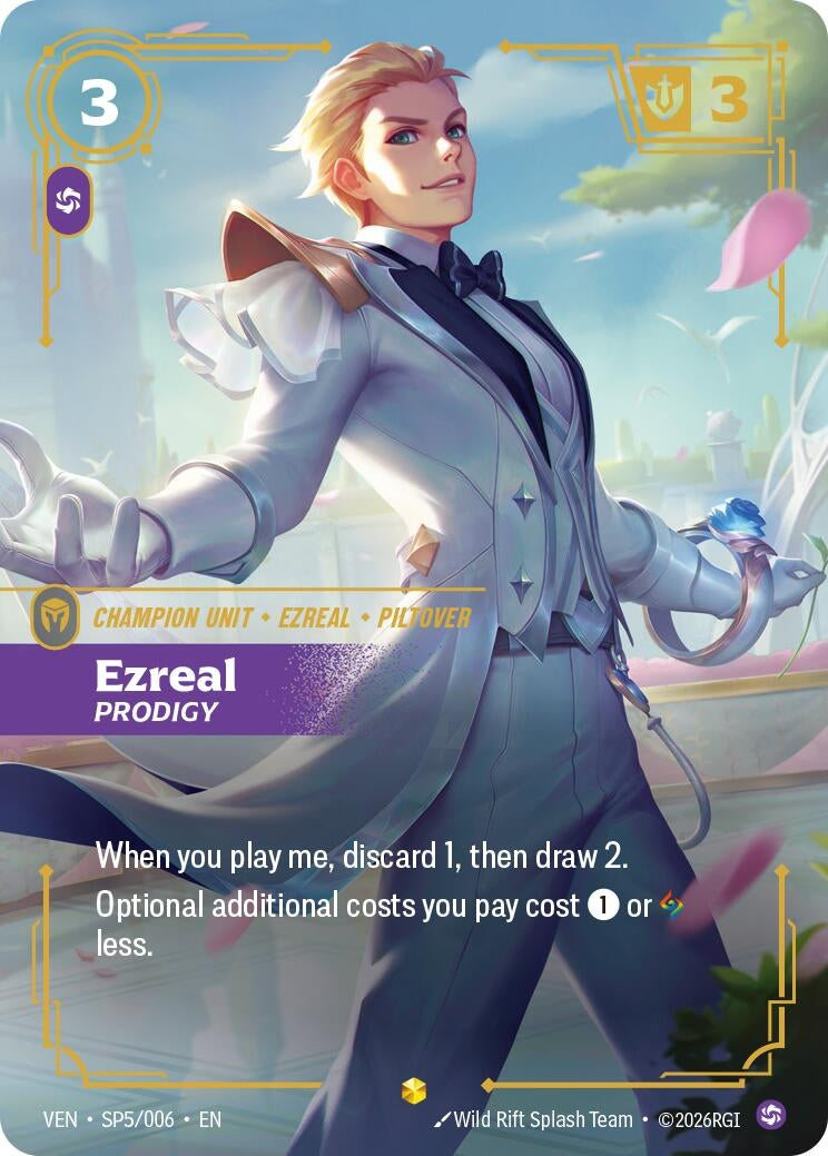 Image for Ezreal, Prodigy (SP5/006) (Vendetta) (VEN) - Riftbound: League of Legends Trading Card Game
