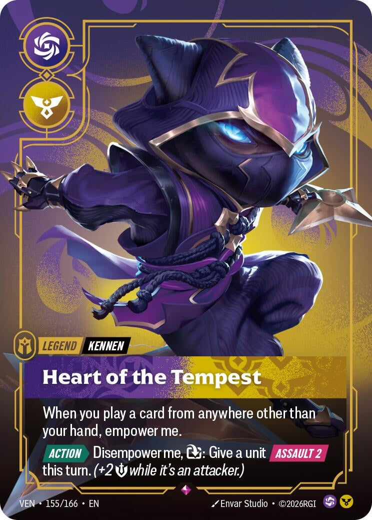 Image for Kennen, Heart of the Tempest (155/166) (Vendetta) (VEN) - Riftbound: League of Legends Trading Card Game