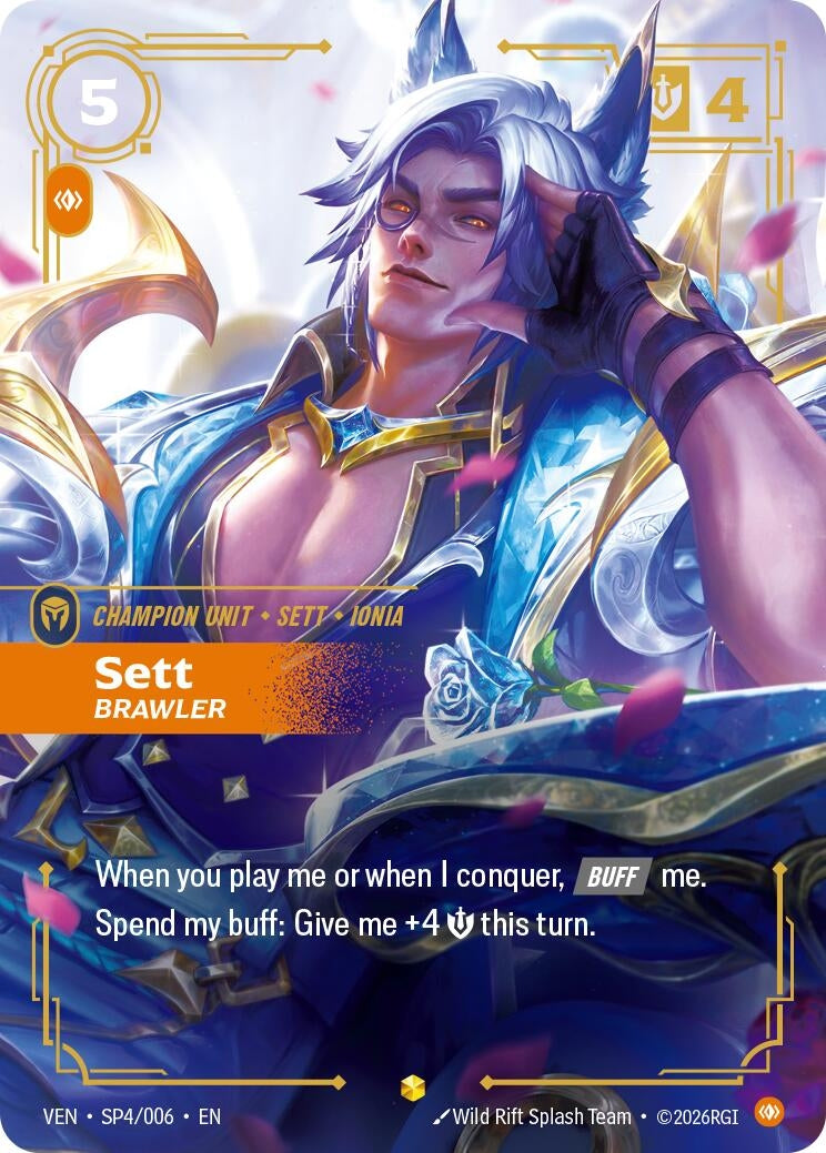 Image for Sett, Brawler (SP4/006) (Vendetta) (VEN) - Riftbound: League of Legends Trading Card Game
