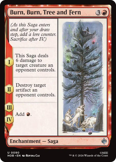 Image for Burn, Burn, Tree and Fern (90) (The Hobbit) (HOB) - Magic: The Gathering