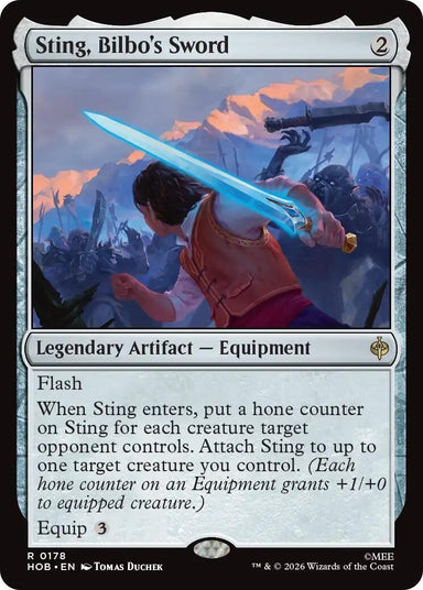 Image for Sting, Bilbo's Sword (178) (The Hobbit) (HOB) - Magic: The Gathering