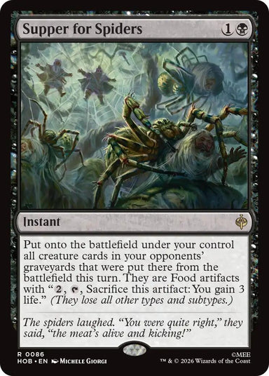 Image for Supper for Spiders (86) (The Hobbit) (HOB) - Magic: The Gathering