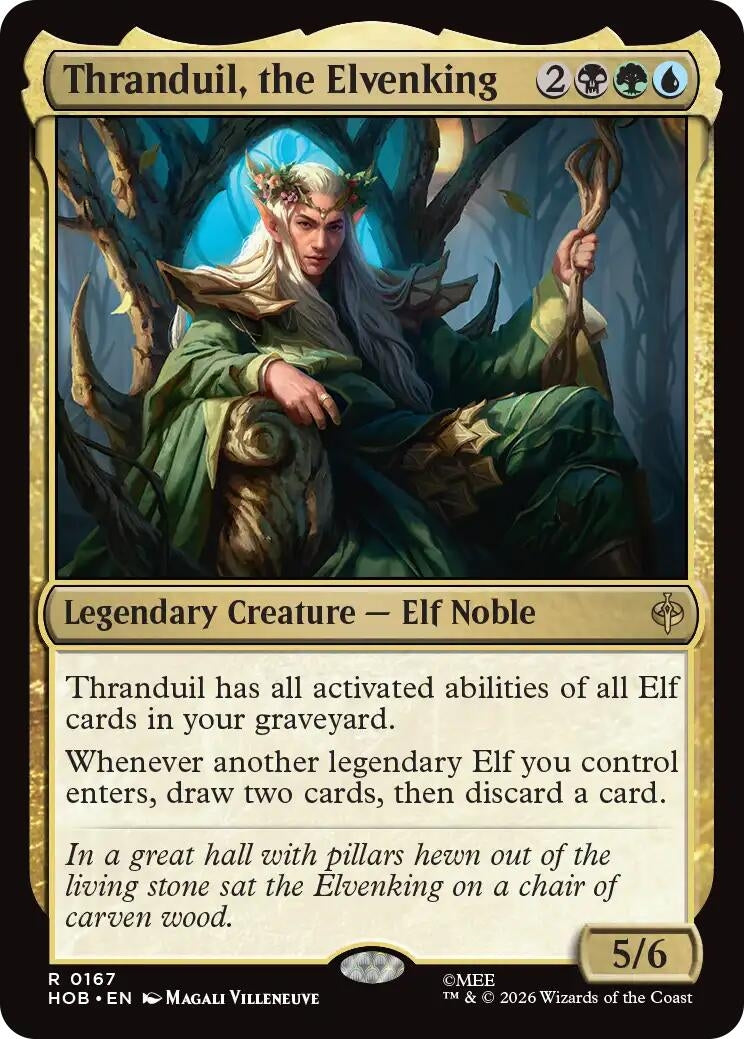 Image for Thranduil, the Elvenking (167) (The Hobbit) (HOB) - Magic: The Gathering