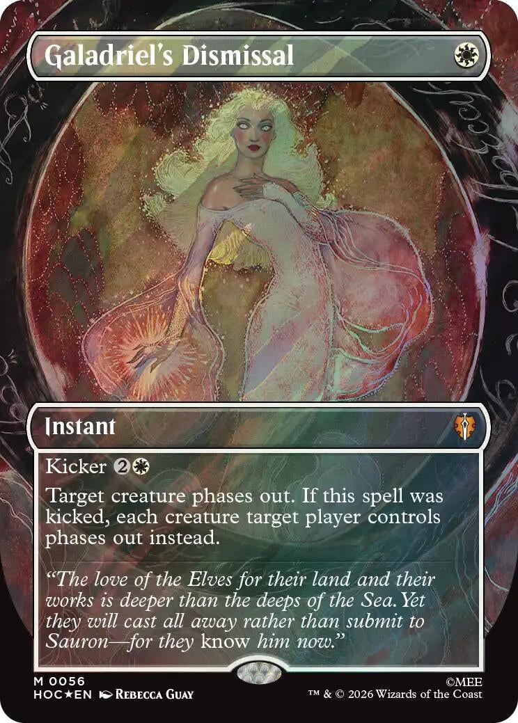 Image for Galadriel's Dismissal (Borderless) (Surge Foil) (56) (The Hobbit: Eternal-Legal) (HOC) - Magic: The Gathering