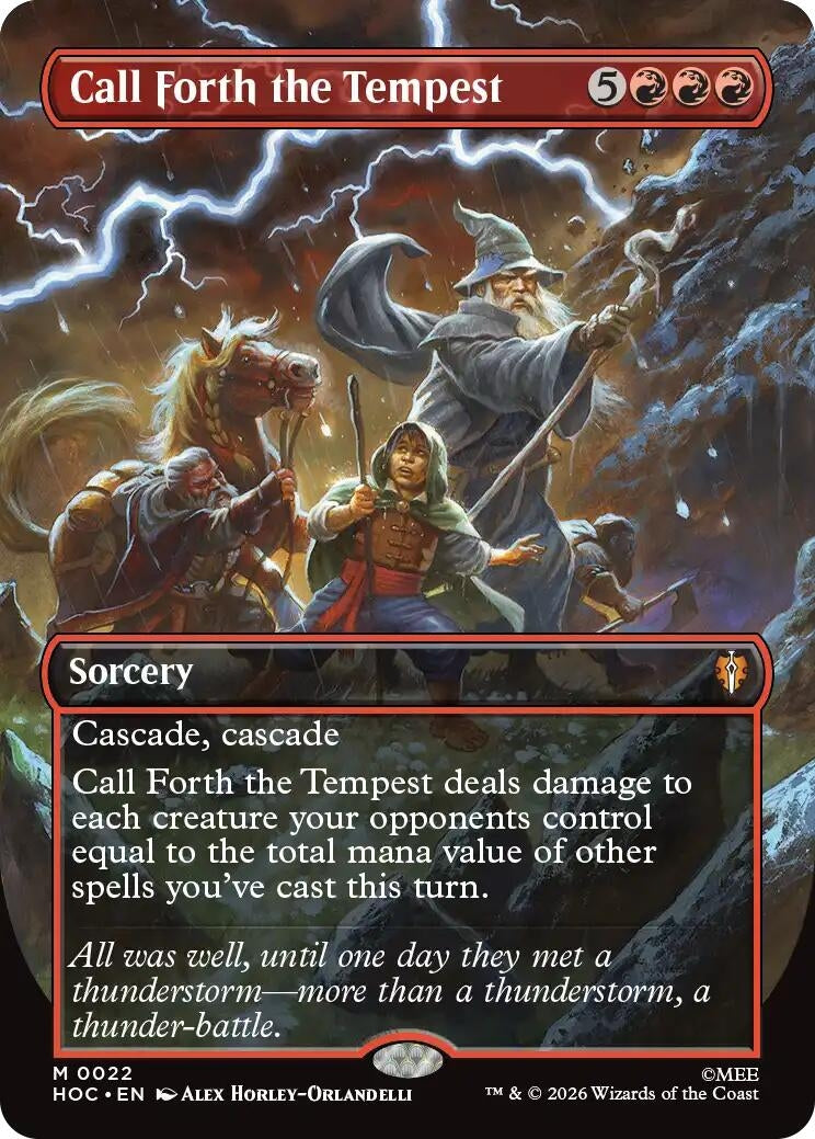 Image for Call Forth the Tempest (Borderless) (22) (The Hobbit: Eternal-Legal) (HOC) - Magic: The Gathering