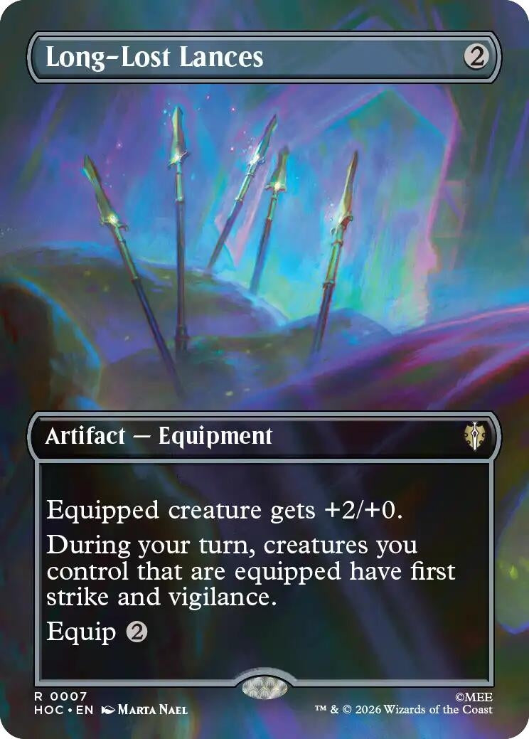 Image for Long-Lost Lances (Borderless) (7) (The Hobbit: Eternal-Legal) (HOC) - Magic: The Gathering