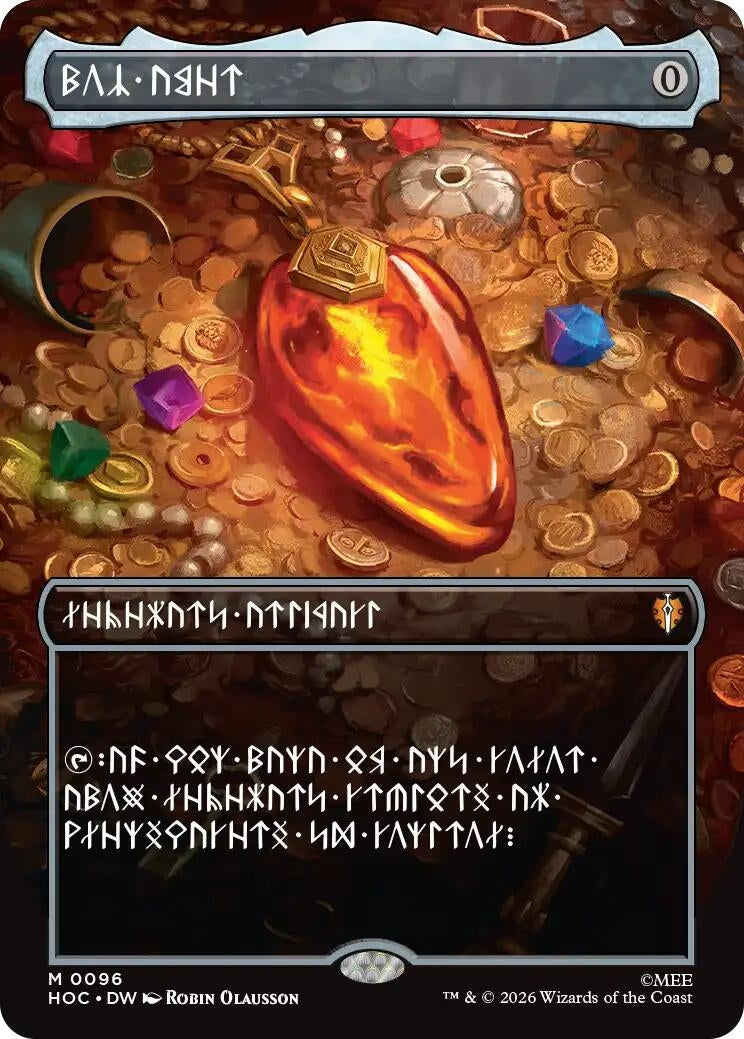 Image for Mox Amber (Borderless) (Dwarvish) (96) (The Hobbit: Eternal-Legal) (HOC) - Magic: The Gathering
