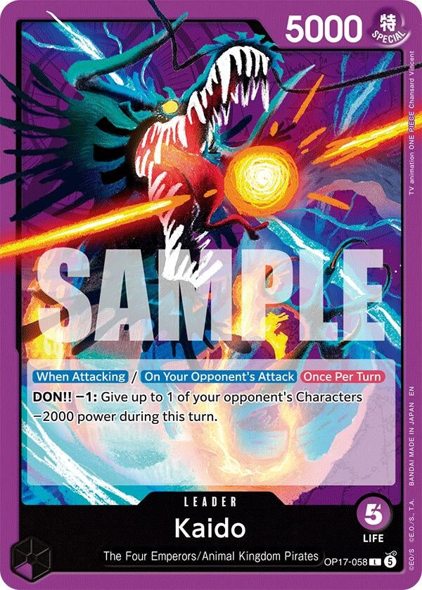 Image for Kaido (058) (OP17-058) (The World's Strongest Warriors) (OP17) - One Piece Card Game