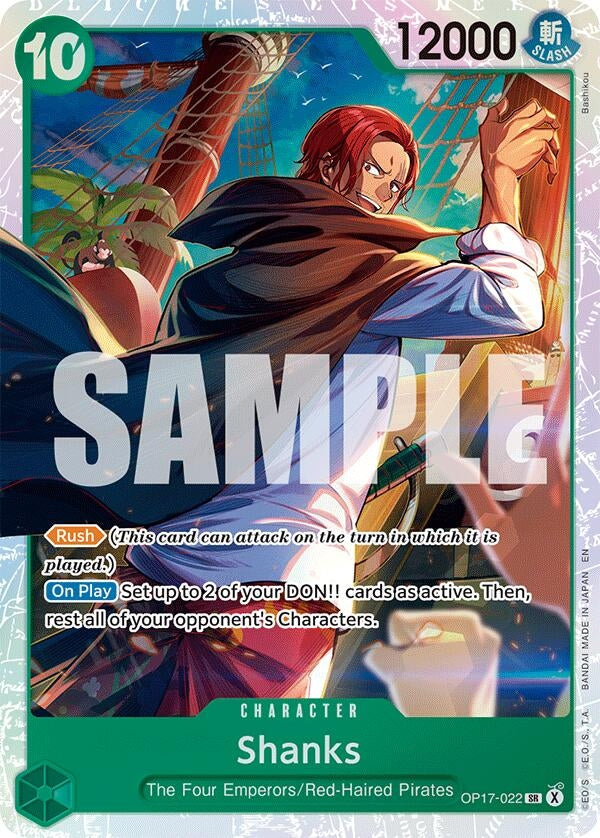 Image for Shanks (022) (OP17-022) (The World's Strongest Warriors) (OP17) - One Piece Card Game