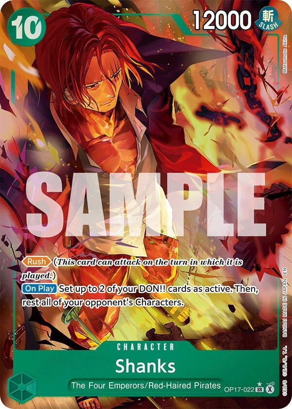 Image for Shanks (022) (Alternate Art) (OP17-022) (The World's Strongest Warriors) (OP17) - One Piece Card Game