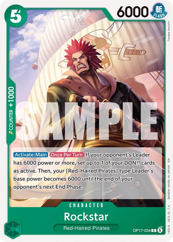 Image for Rockstar (OP17-034) (The World's Strongest Warriors) (OP17) - One Piece Card Game