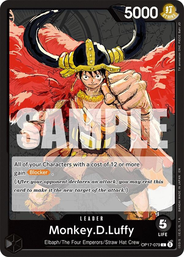 Image for Monkey.D.Luffy (OP17-079) (The World's Strongest Warriors) (OP17) - One Piece Card Game