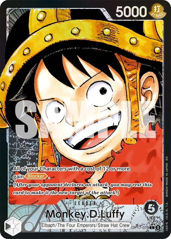 Image for Monkey.D.Luffy (Alternate Art) (OP17-079) (The World's Strongest Warriors) (OP17) - One Piece Card Game