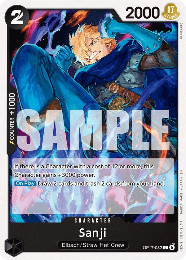 Image for Sanji (OP17-082) (The World's Strongest Warriors) (OP17) - One Piece Card Game