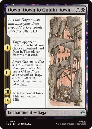 Image for Down, Down to Goblin-town (65) (The Hobbit) (HOB) - Magic: The Gathering