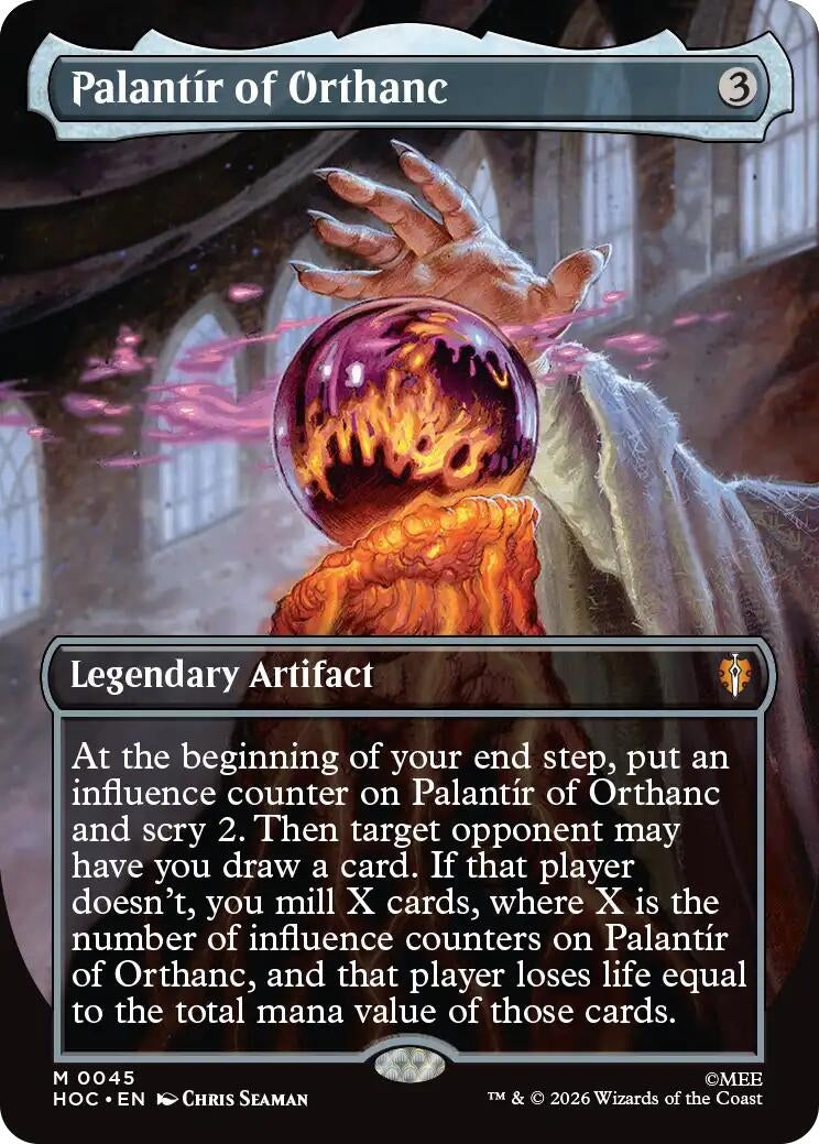 Image for Palantir of Orthanc (Borderless) (45) (The Hobbit: Eternal-Legal) (HOC) - Magic: The Gathering