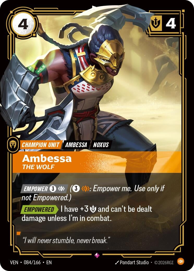 Image for Ambessa, The Wolf (084/166) (Vendetta) (VEN) - Riftbound: League of Legends Trading Card Game