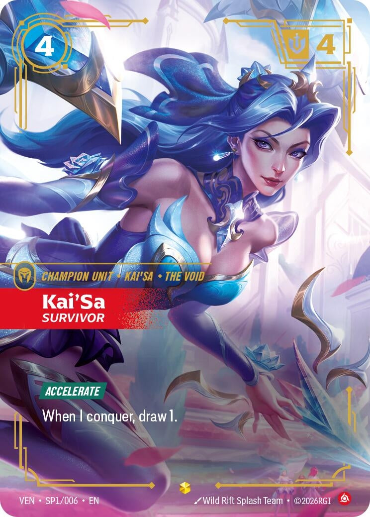 Image for Kai'Sa, Survivor (SP1/006) (Vendetta) (VEN) - Riftbound: League of Legends Trading Card Game