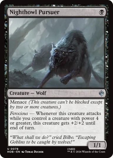 Image for Nighthowl Pursuer (78) (The Hobbit) (HOB) - Magic: The Gathering