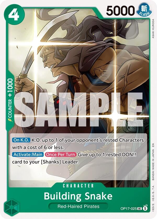 Image for Building Snake (OP17-025) (The World's Strongest Warriors) (OP17) - One Piece Card Game