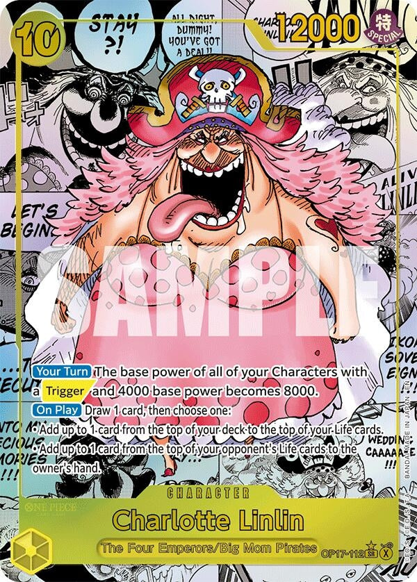 Image for Charlotte Linlin (112) (Manga) (OP17-112) (The World's Strongest Warriors) (OP17) - One Piece Card Game