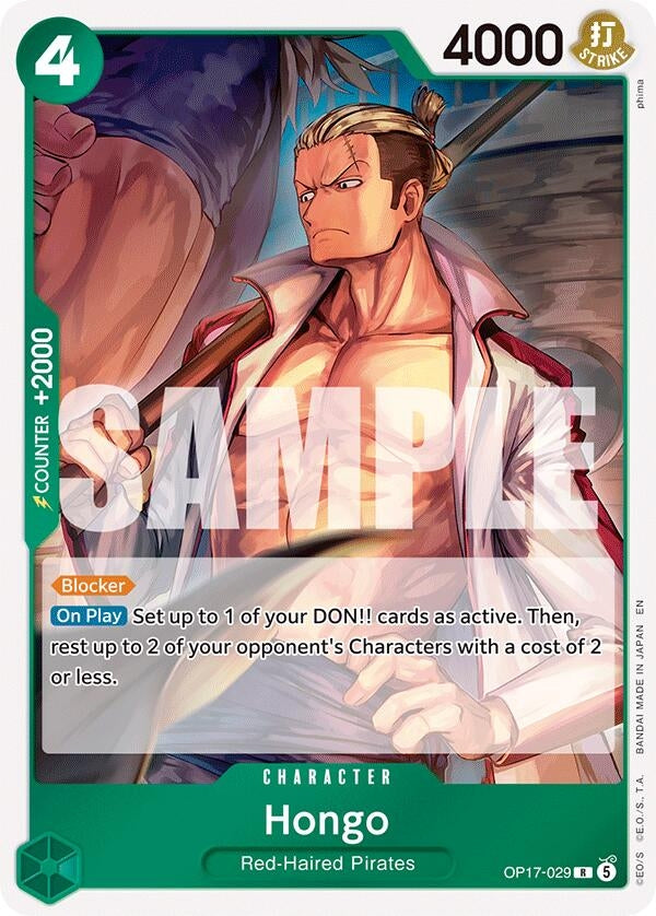Image for Hongo (OP17-029) (The World's Strongest Warriors) (OP17) - One Piece Card Game