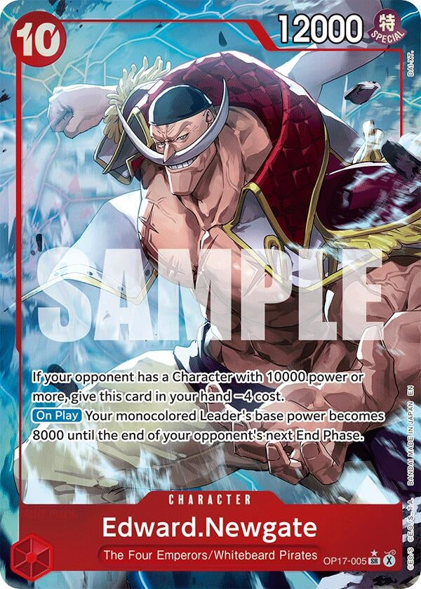 Image for Edward.Newgate (005) (Alternate Art) (OP17-005) (The World's Strongest Warriors) (OP17) - One Piece Card Game