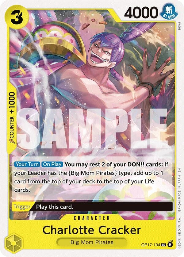 Image for Charlotte Cracker (OP17-104) (The World's Strongest Warriors) (OP17) - One Piece Card Game