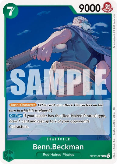Image for Benn.Beckman (OP17-027) (The World's Strongest Warriors) (OP17) - One Piece Card Game