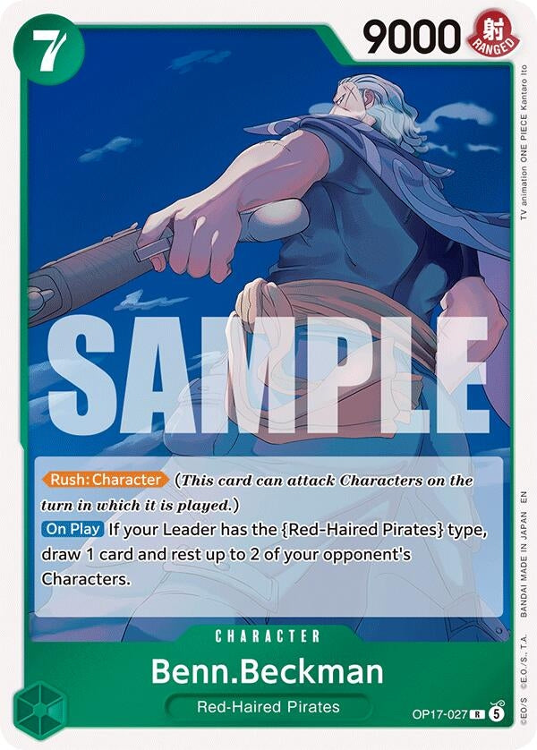 Image for Benn.Beckman (OP17-027) (The World's Strongest Warriors) (OP17) - One Piece Card Game