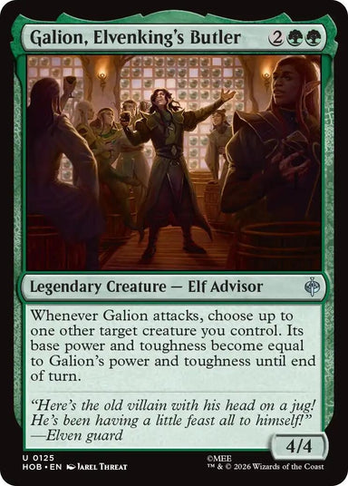 Image for Galion, Elvenking's Butler (125) (The Hobbit) (HOB) - Magic: The Gathering