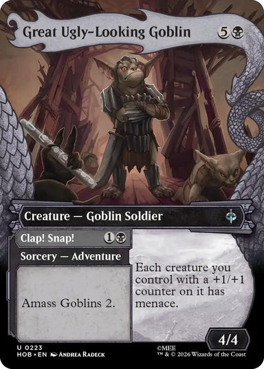 Image for Great Ugly-Looking Goblin (Showcase) (223) (The Hobbit) (HOB) - Magic: The Gathering