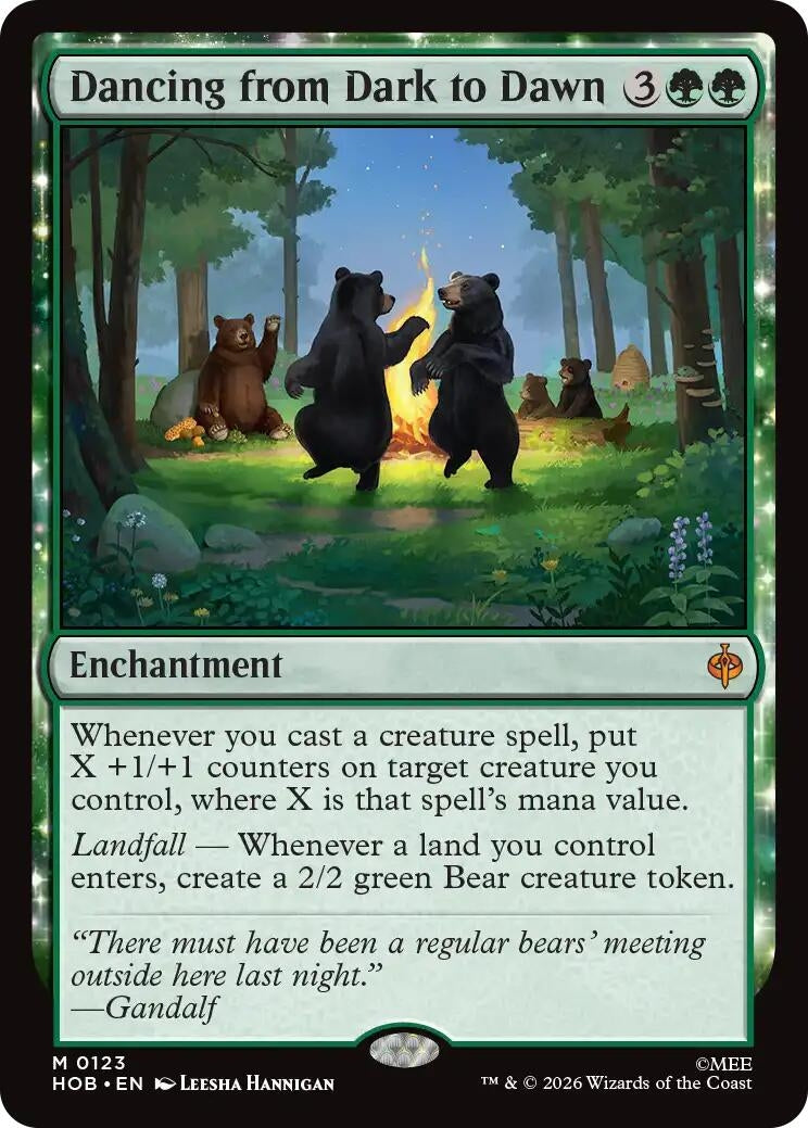 Image for Dancing from Dark to Dawn (123) (The Hobbit) (HOB) - Magic: The Gathering