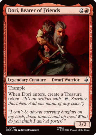 Image for Dori, Bearer of Friends (94) (The Hobbit) (HOB) - Magic: The Gathering