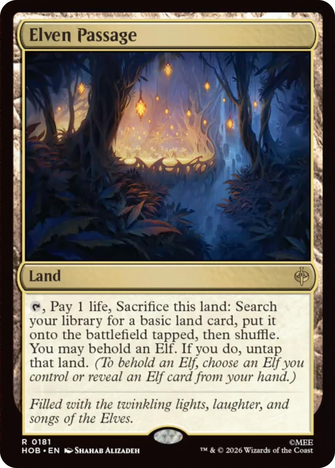 Image for Elven Passage (181) (The Hobbit) (HOB) - Magic: The Gathering