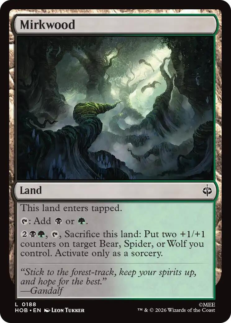 Image for Mirkwood (188) (The Hobbit) (HOB) - Magic: The Gathering