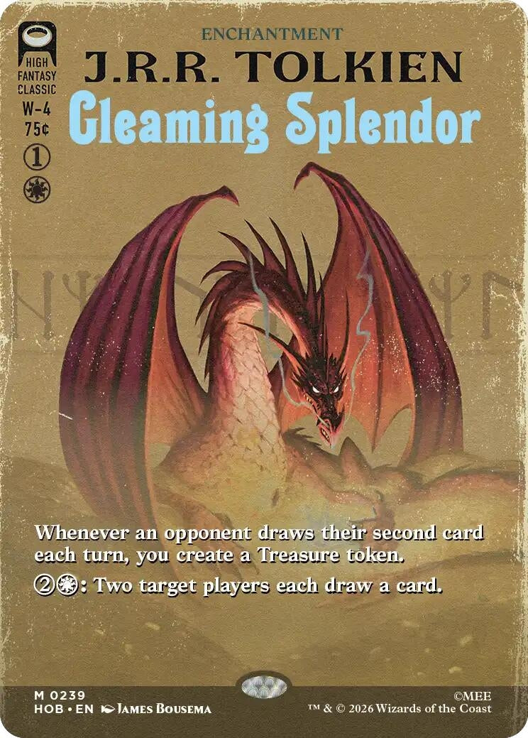 Image for Gleaming Splendor (Borderless) (239) (The Hobbit) (HOB) - Magic: The Gathering