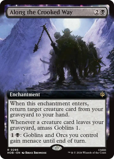 Image for Along the Crooked Way (Extended Art) (295) (The Hobbit) (HOB) - Magic: The Gathering